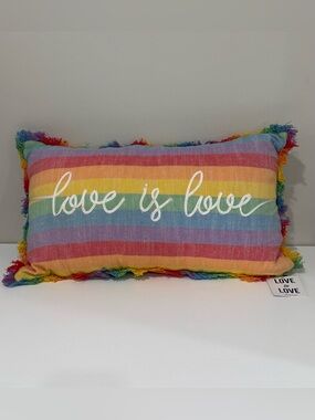 NWT Viral Envogue PRIDE “Love Is Love” Throw Pillow